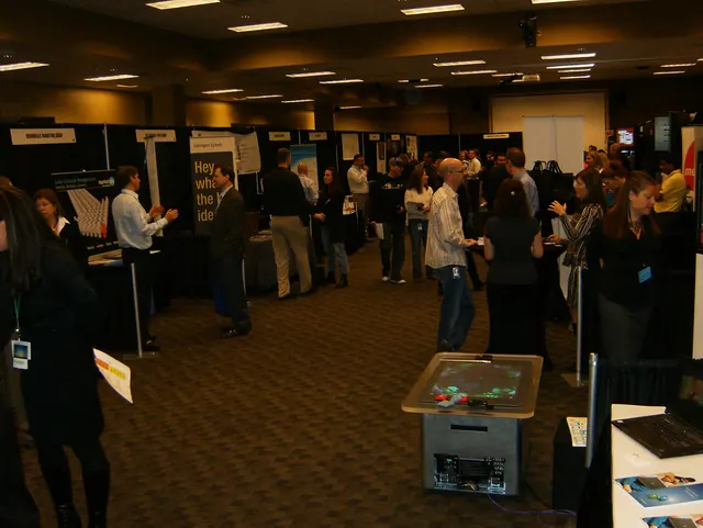 Random photos of the vendor trade show booths and swag